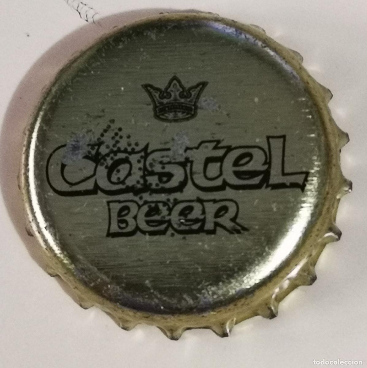 Coleccionismo de cervezas: CHAPA TAP&Oacute;N CORONA CERVEZA - CASTEL BEER - AFRICA - TOGO