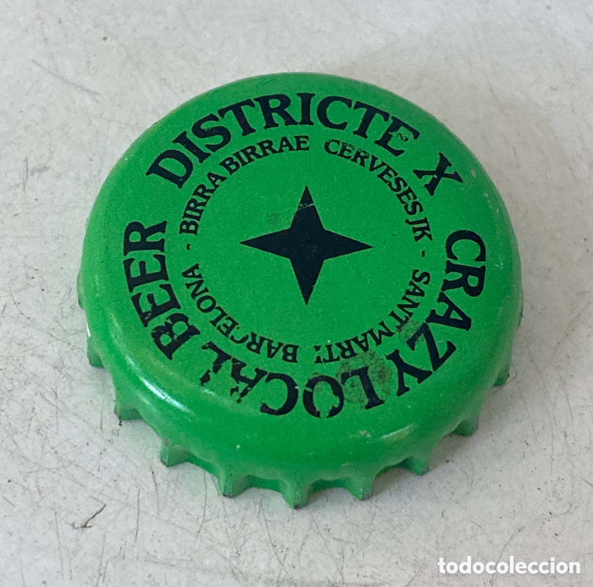 Coleccionismo de cervezas: TAP&Oacute;N CORONA BEER CHAPA CERVEZA CERVESA ARTESANA DISTRICTE X (3). BARCELONA---LOTE N.2383---CARMANJO