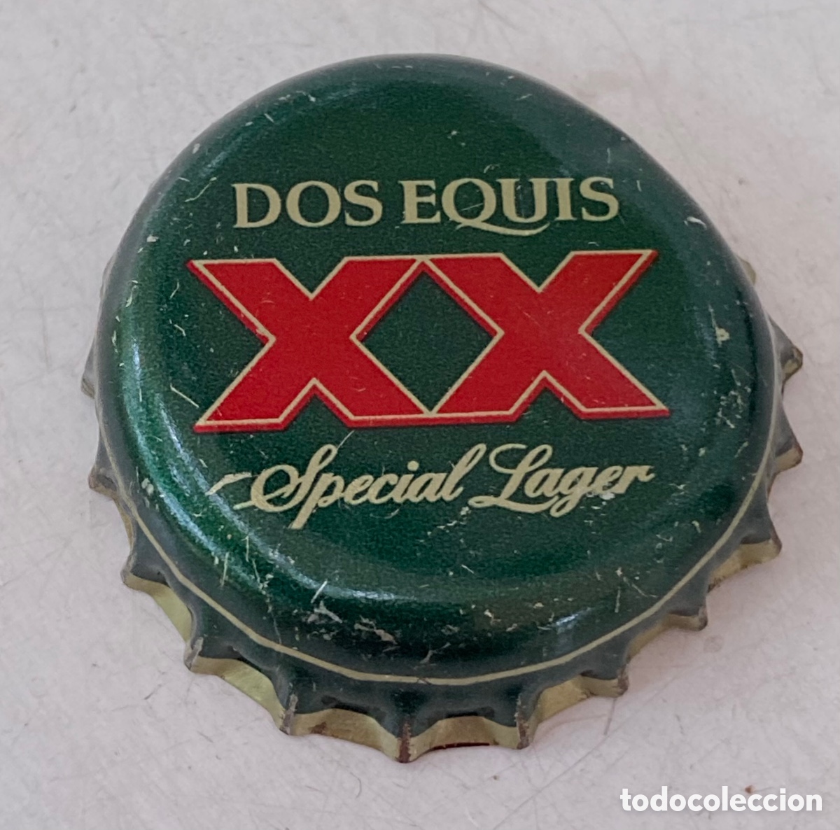 Coleccionismo de cervezas: CHAPA CERVEZA BEER BIRRA BIERE BIER TAP&Oacute;N CORONA DOS EQUIS. M&Eacute;XICO/M&Eacute;JICO----LOTE N. 3650--CARMANJO