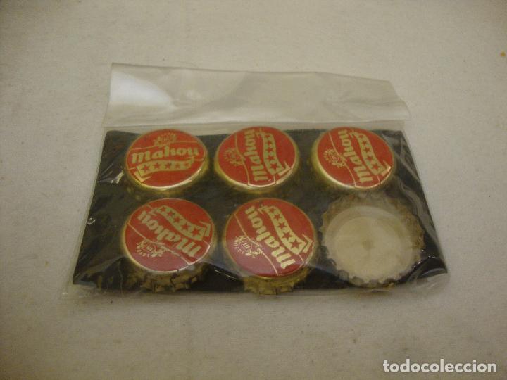 Coleccionismo de cervezas: LOTE DE 6 CHAPAS CORONA CERVEZA MAHOU