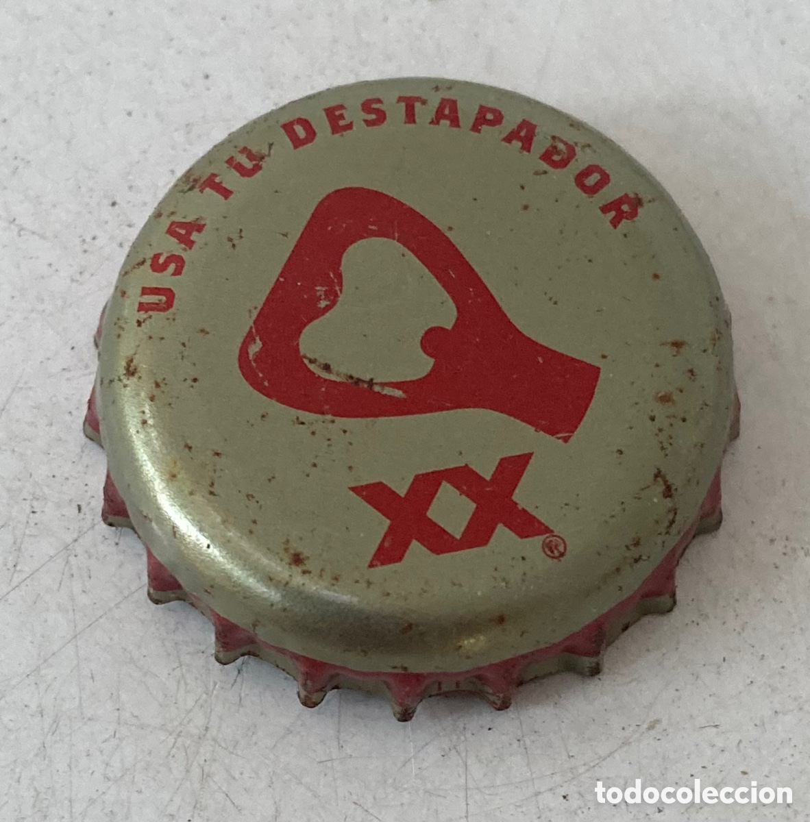 Coleccionismo de cervezas: CHAPA CERVEZA BEER BIERE BOTTLE CAP TAP&Oacute;N CORONA DOS EQUIS. M&Eacute;XICO/M&Eacute;JICO----LOTE N. 31---CARMANJO