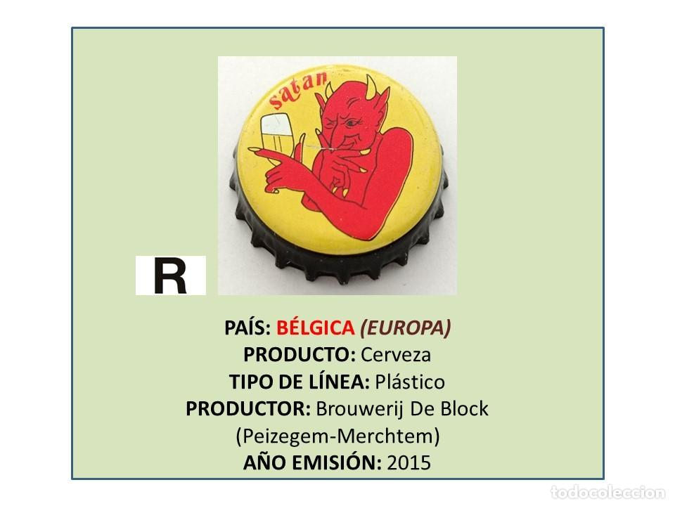 Sammeln von Brauereiartikeln: TAPON CORONA CAPSULA CHAPA CERVEZA SATAN (B&Eacute;LGICA)