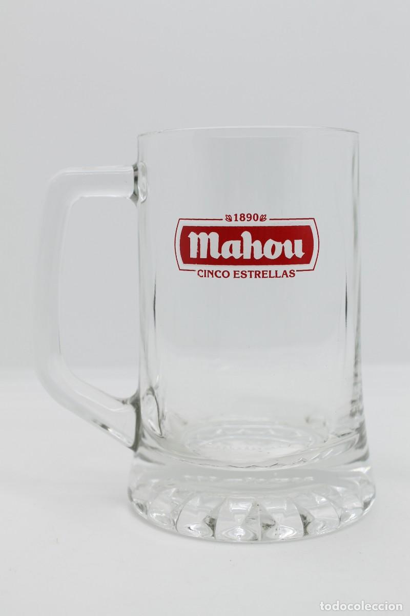 Coleccionismo de cervezas: jarra cerveza MAHOU CINCO ESTRELLAS beer bier birra cerveja