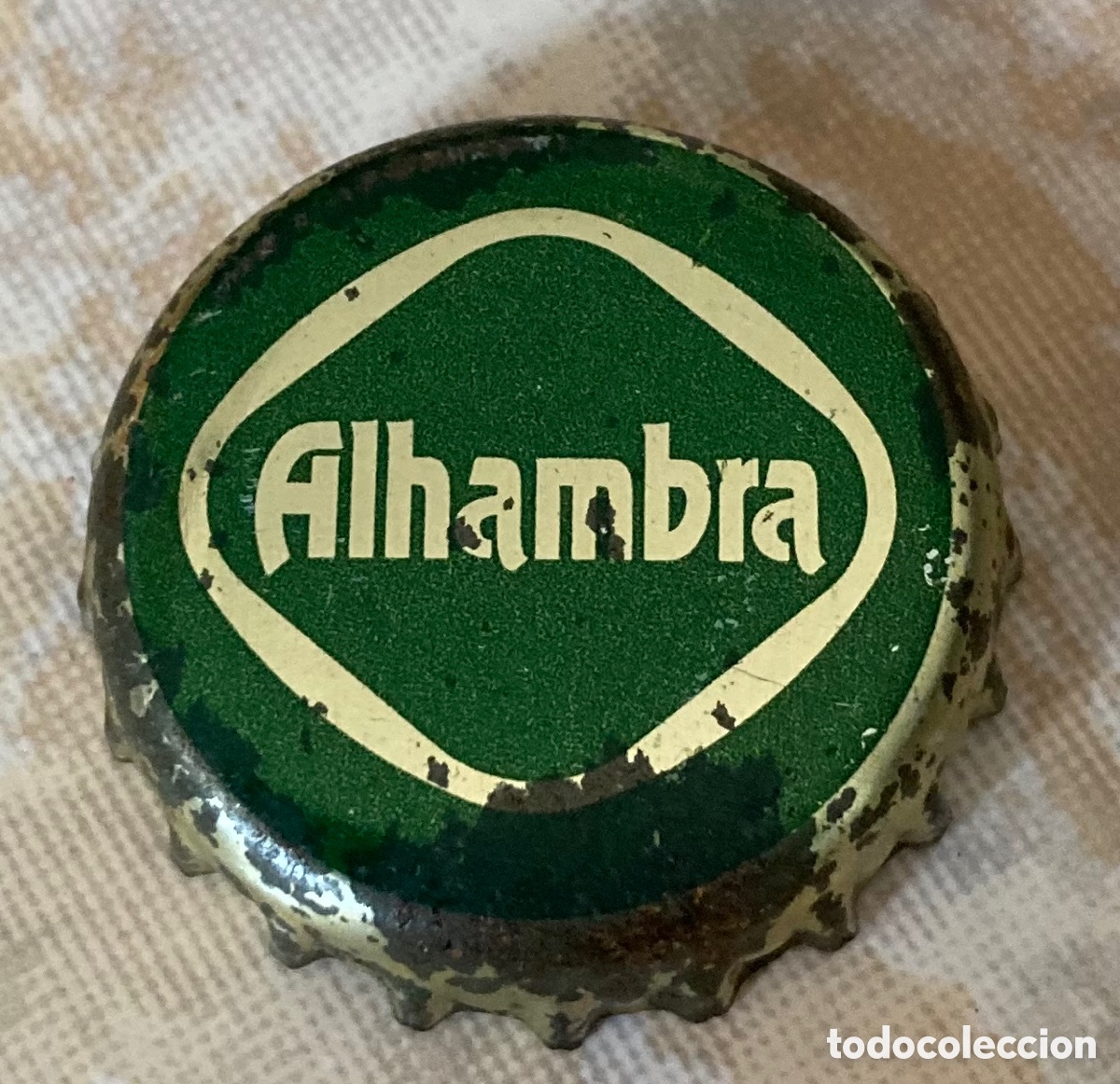 Coleccionismo de cervezas: TAP&Oacute;N CORONA CHAPA BOTTLE CAP BEER CERVEZA ALHAMBRA (1). FAB. CHAPA. TCI.----LOTE N.3659--CARMANJO