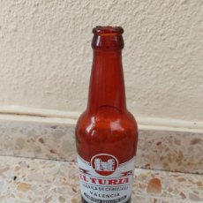 Coleccionismo de cervezas: BOTELLA DE CERVEZA EL TURIA - VALENCIA - LETRAS ROJAS -