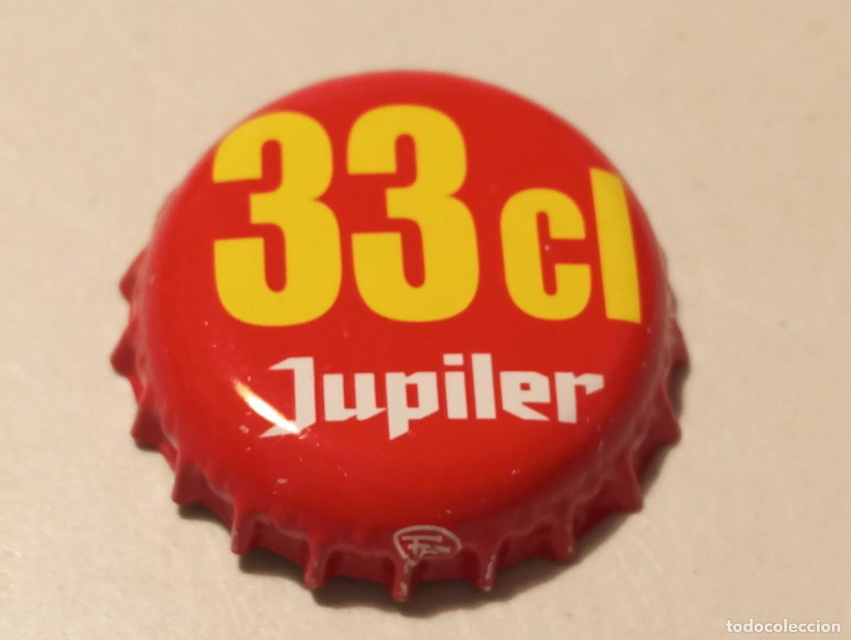 Collectionnisme de bi&egrave;res: Chapa tap&oacute;n corona de la cerveza belga JUPILER 33 CL