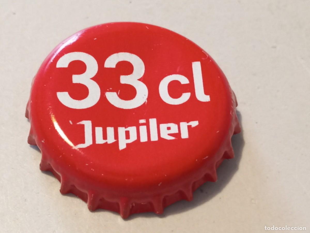 Collectionnisme de bi&egrave;res: Chapa tap&oacute;n corona de la cerveza belga JUPILER 33 CL