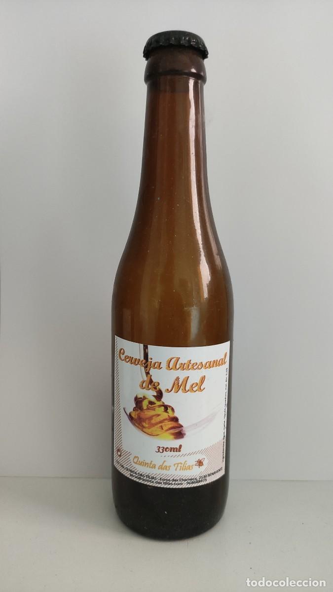Sammeln von Brauereiartikeln: BOTELLA CERVEZA VACIA CON CHAPA - QUINTA DAS TILIAS -PORTUGAL - MIEL - 2015'S -250 GR