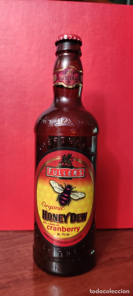 Collectionnisme de bi&egrave;res: BOTELLA CERVEZA VACIA CON CHAPA DAP - FULLER'S HONEY DEW - ABEJA FAUNA MIEL - CAD. 2003 -