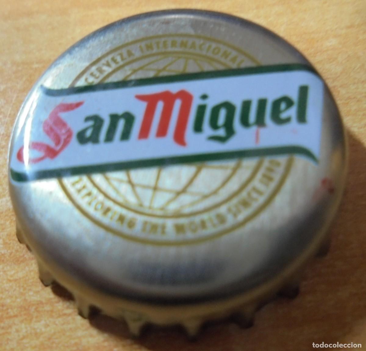 Coleccionismo de cervezas: CHAPA CERVEZA SAN MIGUEL -SPAIN- KC R-5037 . KRONKORKEN TAPPI FABRICANTE -TCI-