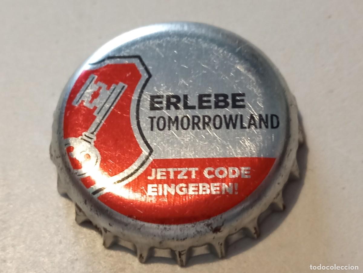 Coleccionismo de cervezas: Chapa tap&oacute;n corona de la cerveza alemana BECK'S JETZT CODE EINGEBEN! ERLEBE TOMORROWLAND