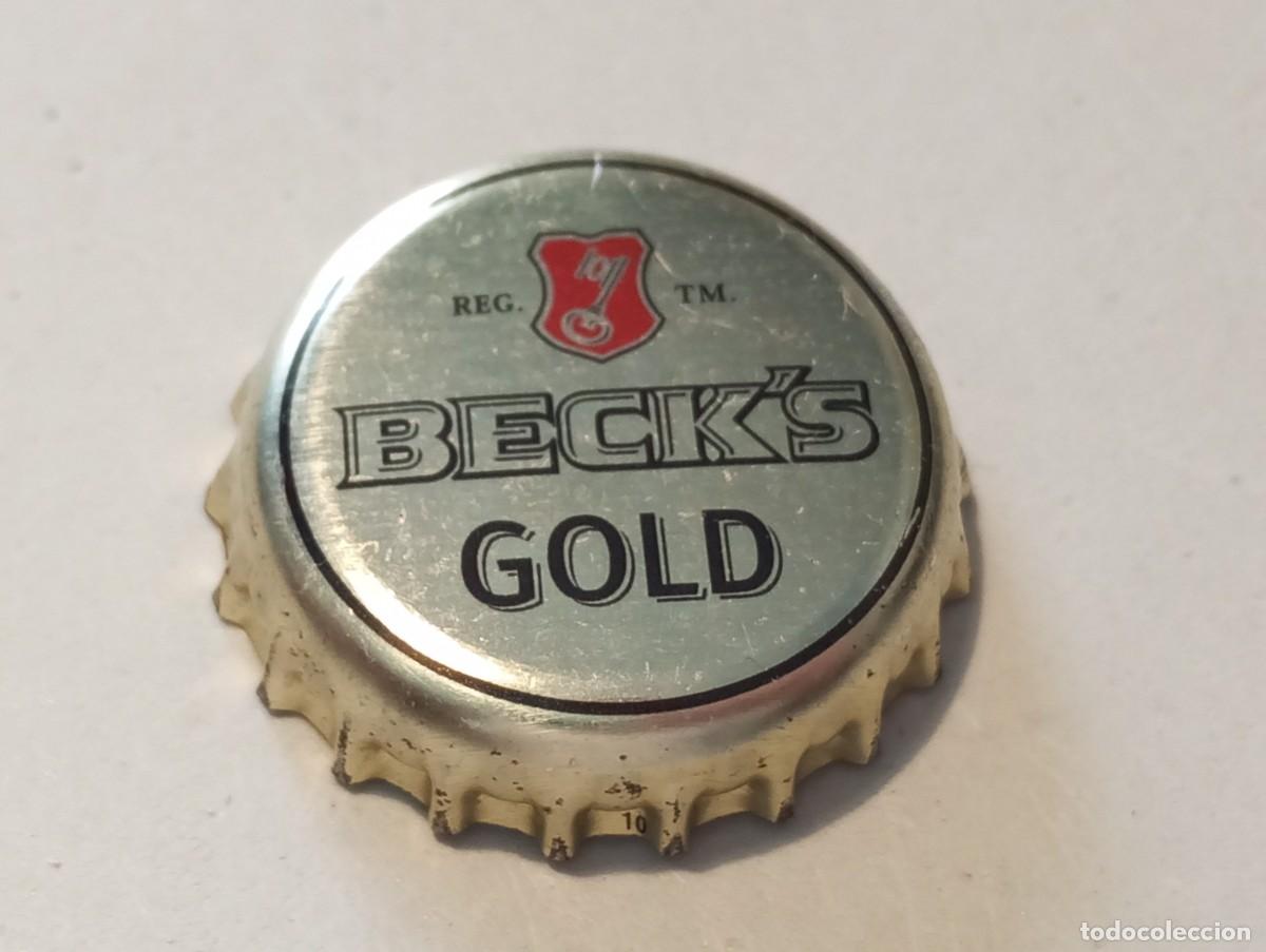 Collectable Beer: Chapa tap&oacute;n corona de la cerveza alemana BECK'S GOLD