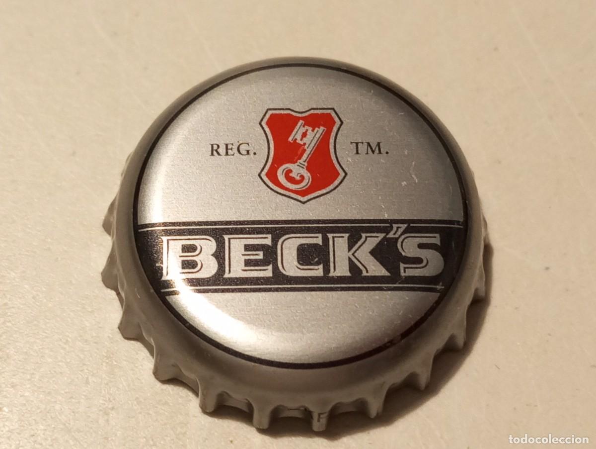 Coleccionismo de cervezas: Chapa tap&oacute;n corona de la cerveza alemana BECK'S (tono mate)