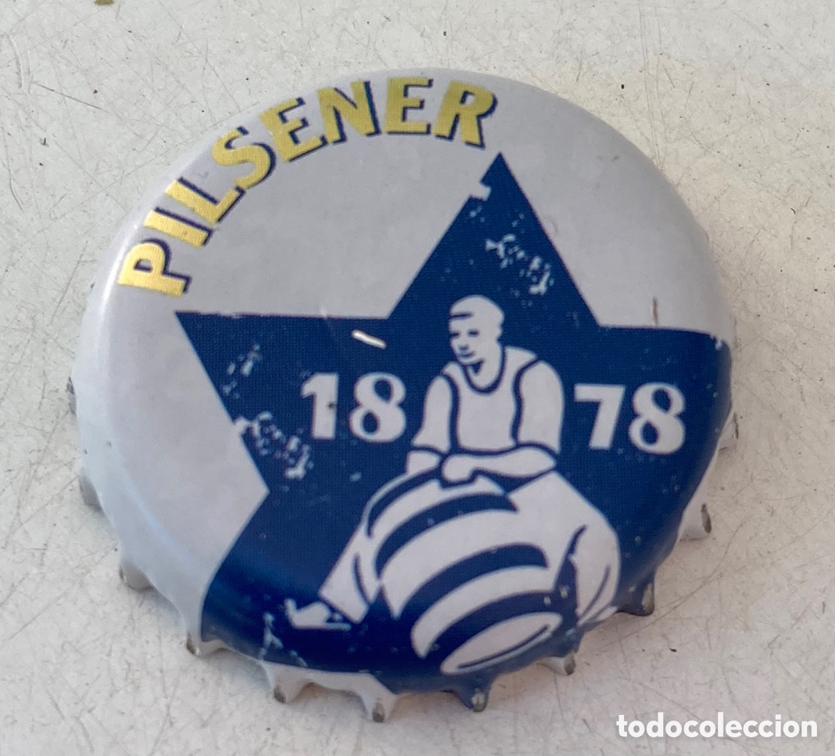 Coleccionismo de cervezas: CHAPA CERVEZA TAP&Oacute;N CORONA BEER BOTTLE CAP BIER KARLSBERG 1878 (6).ALEMANIA.--LOTE N.3818--CARMANJO