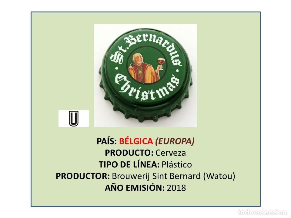 Sammeln von Brauereiartikeln: TAPON CORONA CAPSULA CHAPA CERVEZA ST. BERNARDUS CHRISTMAS (B&Eacute;LGICA)