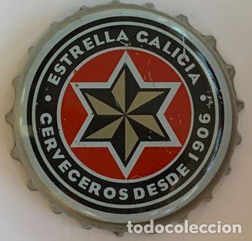 Coleccionismo de cervezas: Chapa cerveza Estrella Galicia (factor&iacute;a Z) en el lateral FL