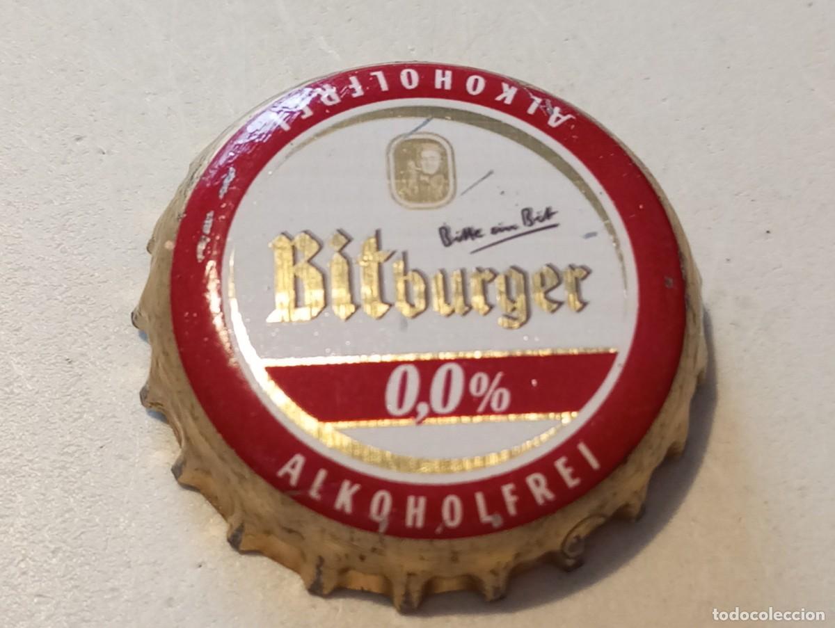 Sammeln von Brauereiartikeln: Chapa tap&oacute;n corona de la cerveza alemana BITBURGER 0,0% ALKOHOLFREI