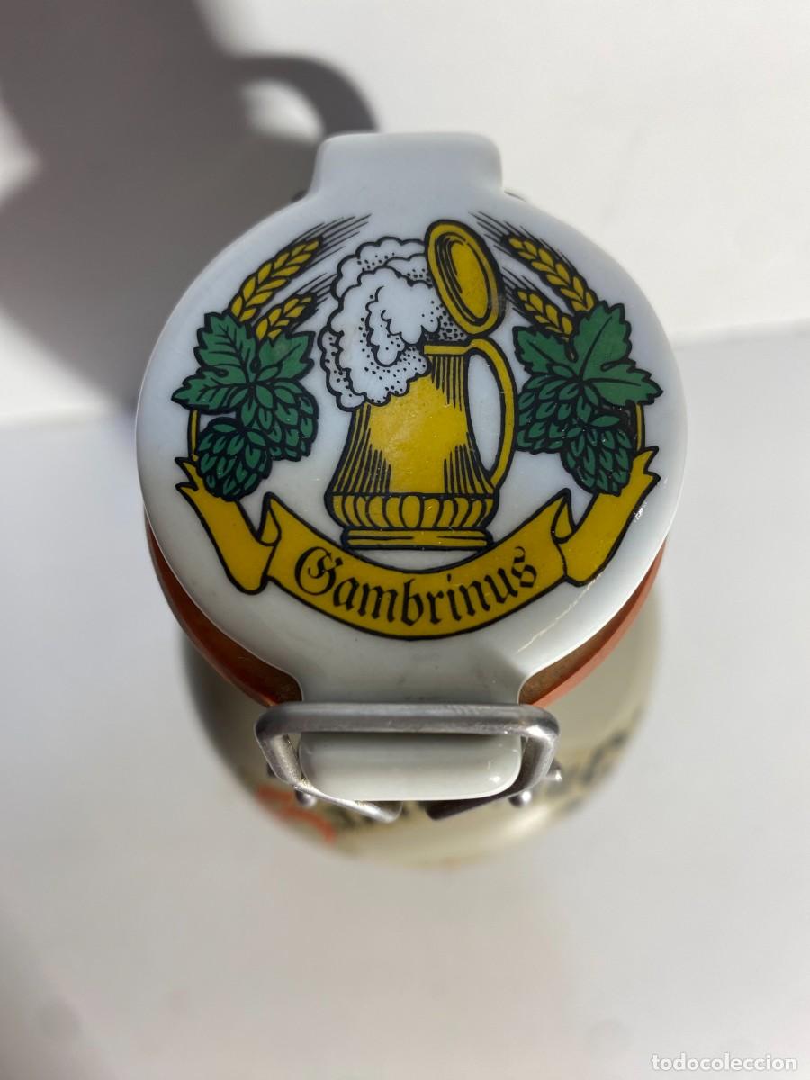 Coleccionismo de cervezas: BOTELLA CERVEZA DECORATIVA GAMBRINUS - Foto 3