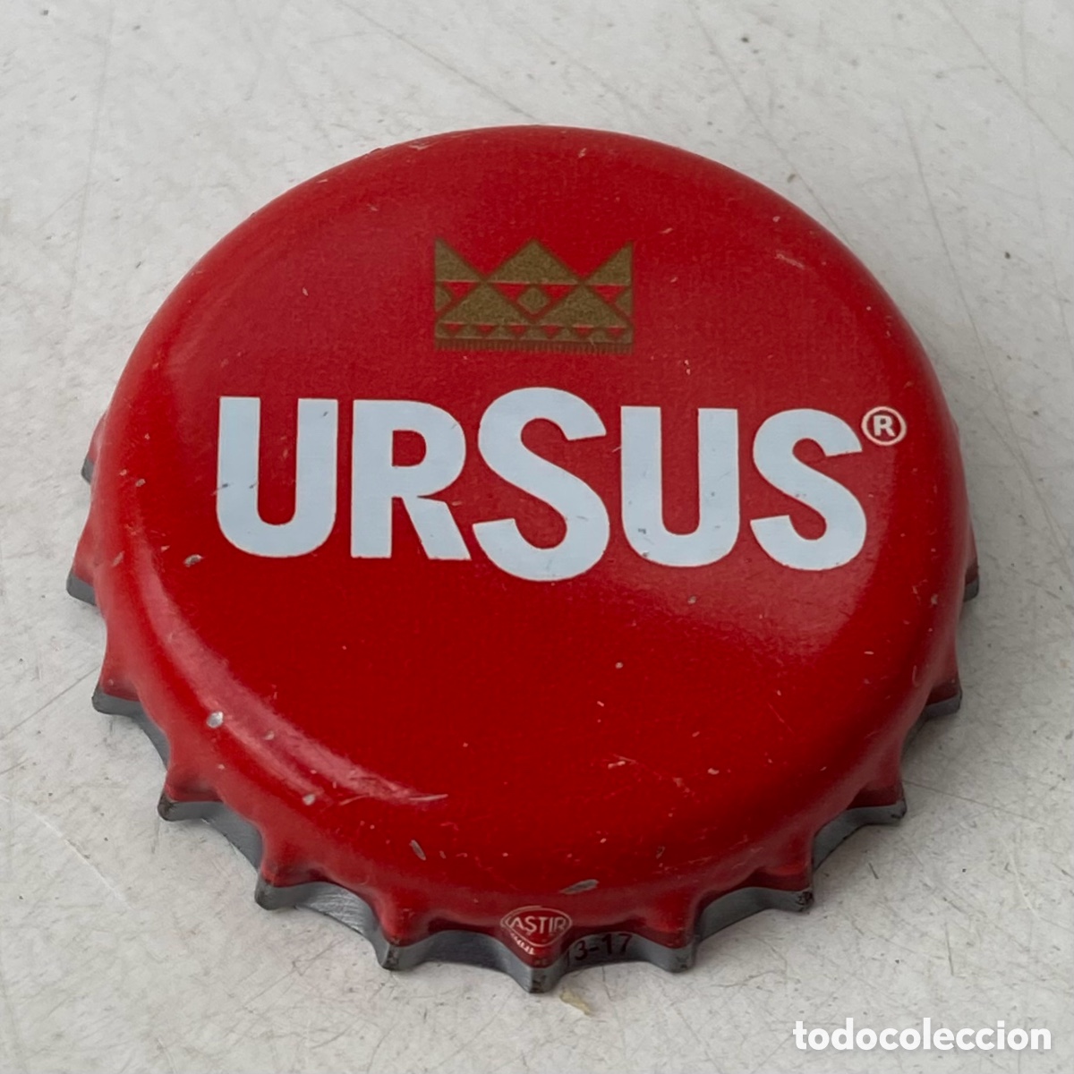 Coleccionismo de cervezas: TAP&Oacute;N CORONA CHAPA BEER CROWN CERVEZA BIRRA BIER PIVO URSUS (1). RUMANIA.---LOTE N. 3718--CARMANJO