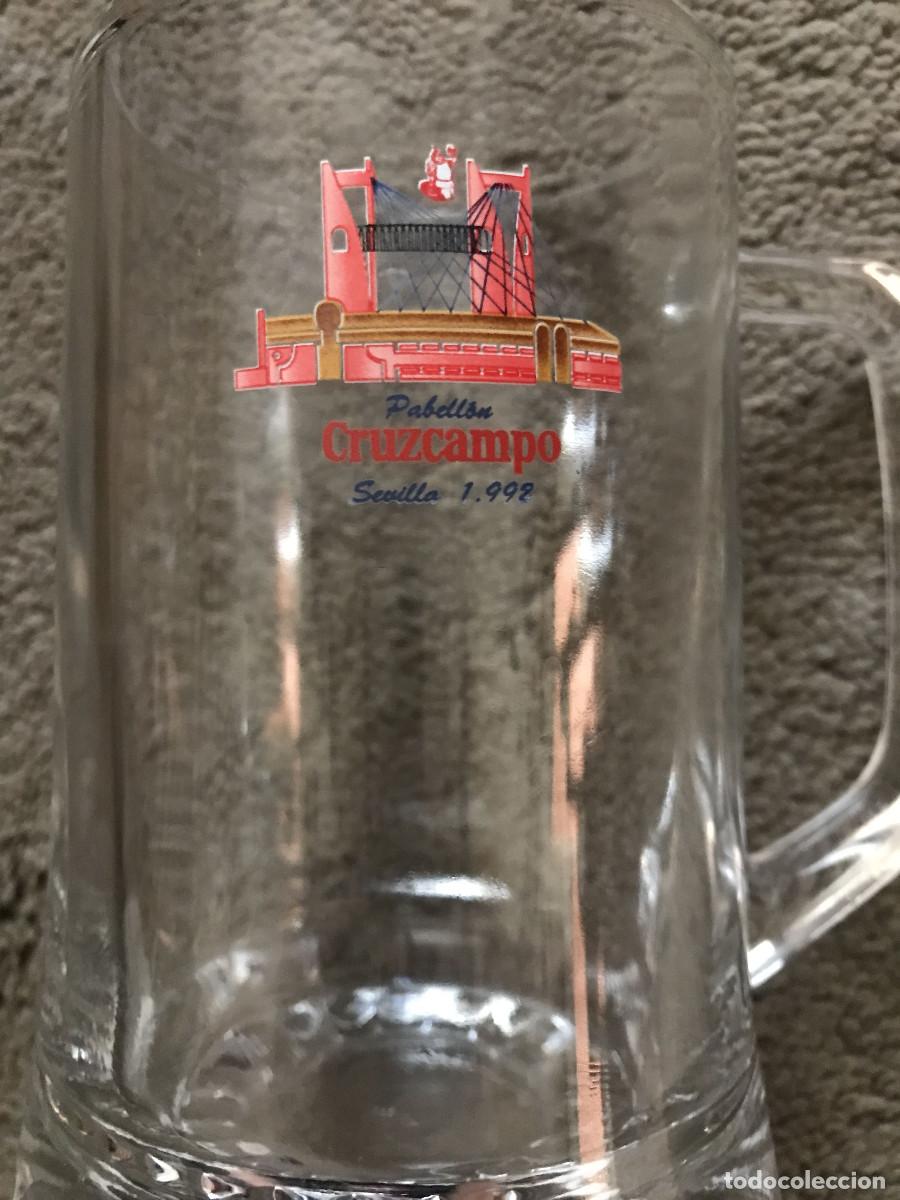 Coleccionismo de cervezas: Jarra Cruzcampo Expo 92 - Foto 1