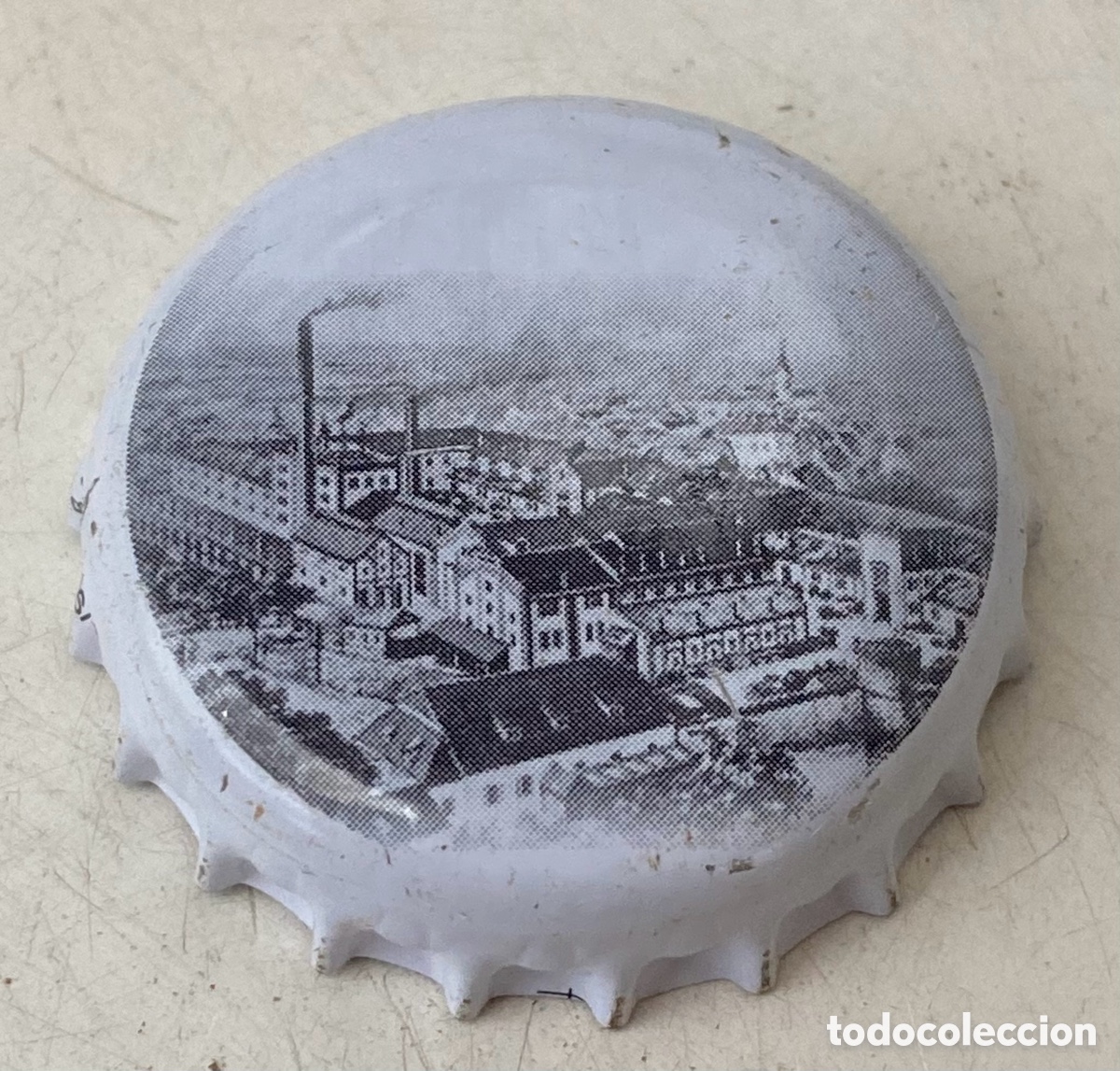 Coleccionismo de cervezas: TAP&Oacute;N CORONA BOTTLE CAP BEER BIER CHAPA CERVEZA MADRID (1).FAB. CHAPA: R.--LOTE N. 1092----CARMANJO