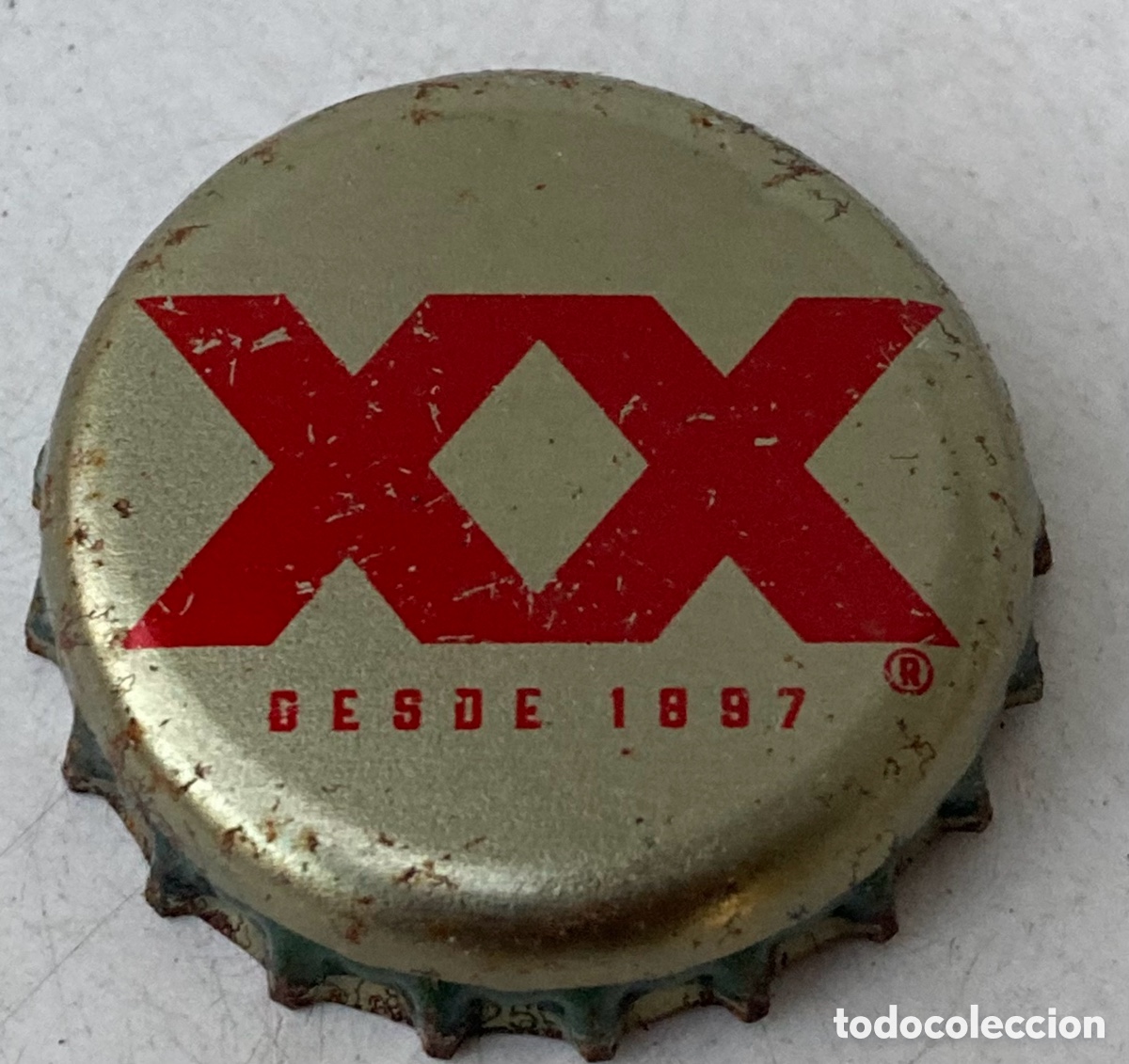 Coleccionismo de cervezas: CHAPA CERVEZA BEER BIERE BOTTLE CAP TAP&Oacute;N CORONA DOS EQUIS. M&Eacute;XICO/M&Eacute;JICO--LOTE N.124--CARMANJO