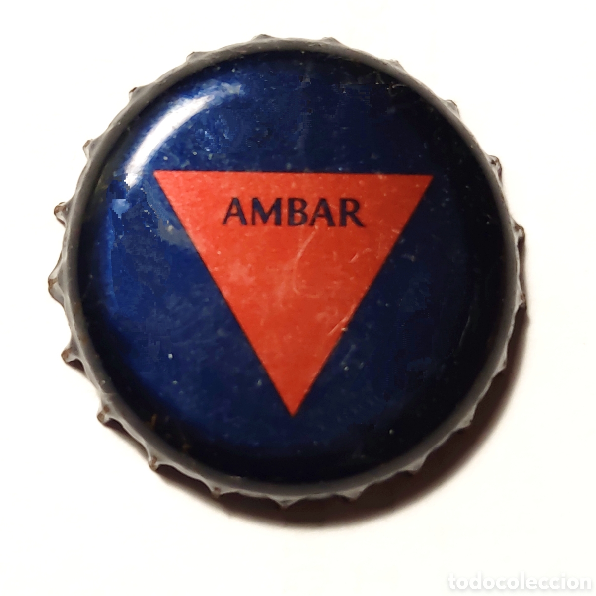 Coleccionismo de cervezas: Chapa tap&oacute;n corona cerveza &Aacute;mbar Zaragoza