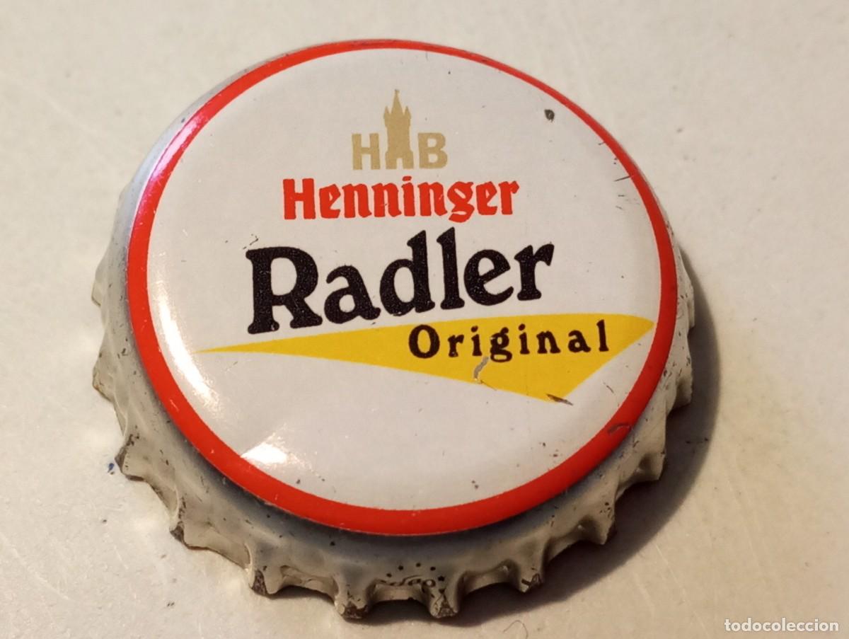 Coleccionismo de cervezas: Chapa tap&oacute;n corona de la cerveza alemana HENNINGER RADLER ORIGINAL