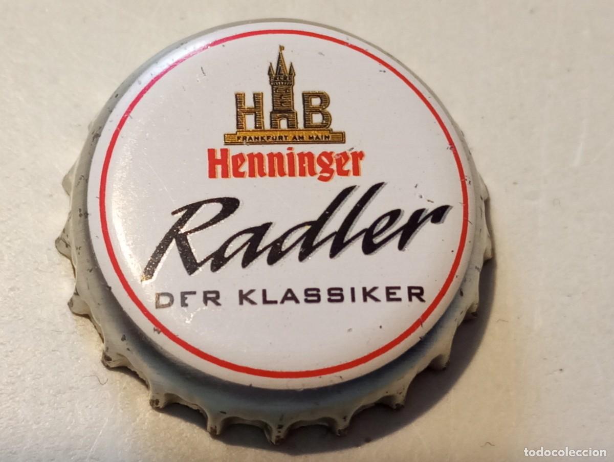 Coleccionismo de cervezas: Chapa tap&oacute;n corona de la cerveza alemana HENNINGER RADLER DER KLASSIKER