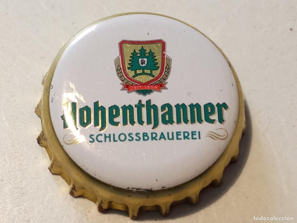 Sammeln von Brauereiartikeln: Chapa tap&oacute;n corona de la cerveza alemana HOHENTHANNER SCHLOSSBRAUEREI (falda dorada)