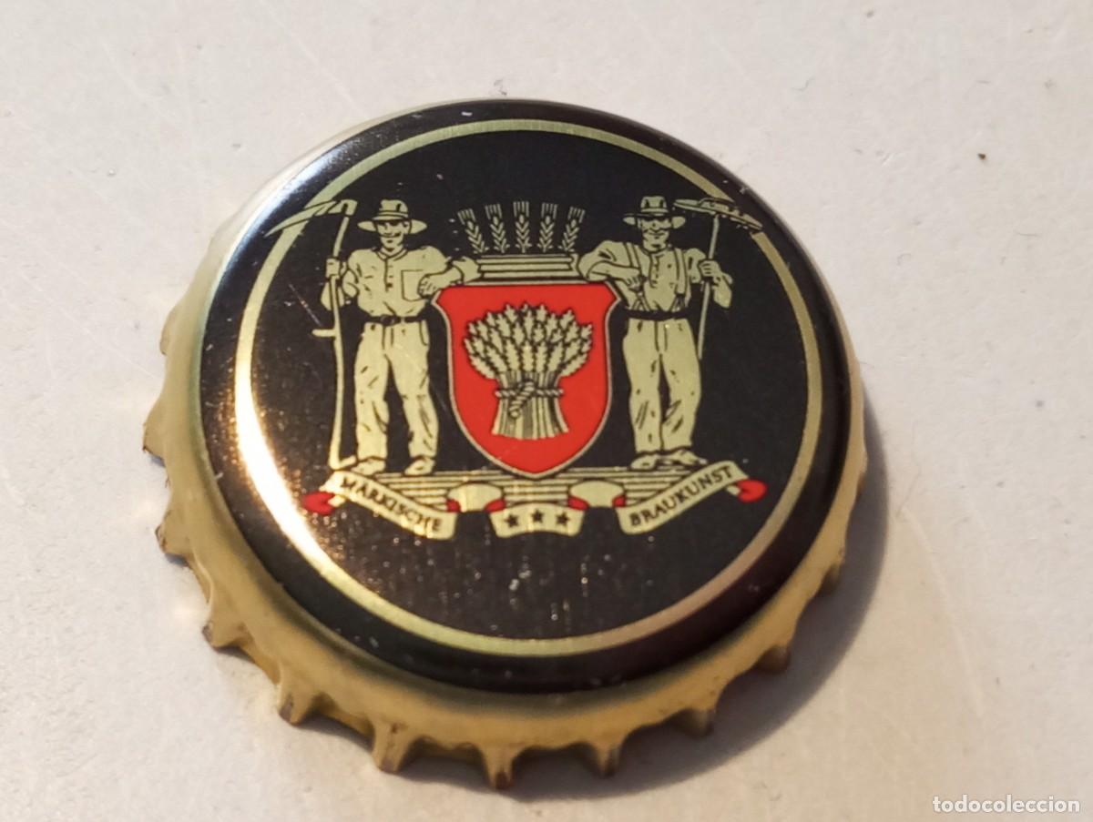 Coleccionismo de cervezas: Chapa tap&oacute;n corona de la cerveza alemana MARKISCHE BRAUKUNST