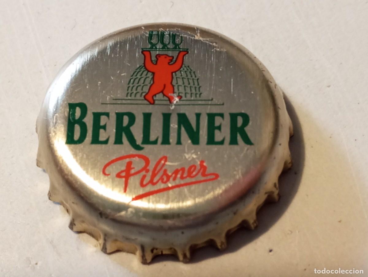 Colecionismo de cervejas: Chapa tap&oacute;n corona de la cerveza alemana BERLINER PILSNER