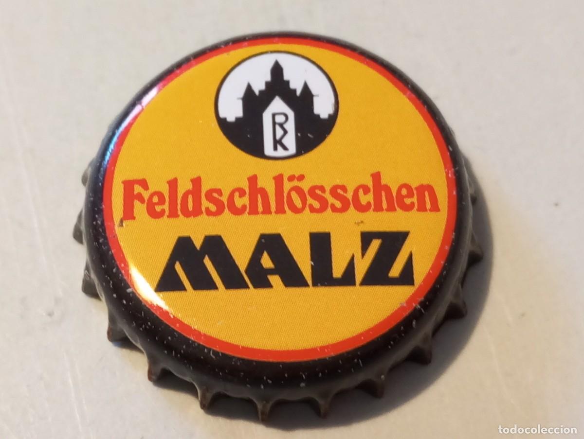 Coleccionismo de cervezas: Chapa tap&oacute;n corona de la cerveza alemana FELDSCHL&Ouml;SSCHEN MALZ