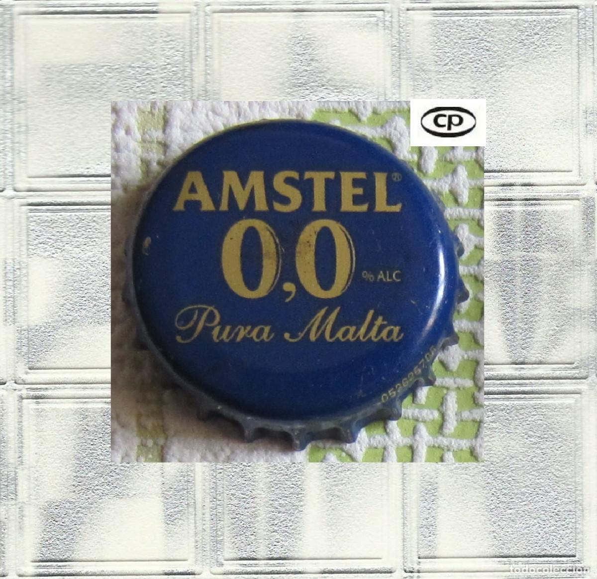 Coleccionismo de cervezas: CHAPA TAP&Oacute;N CORONA AMSTEL PURA MALTA