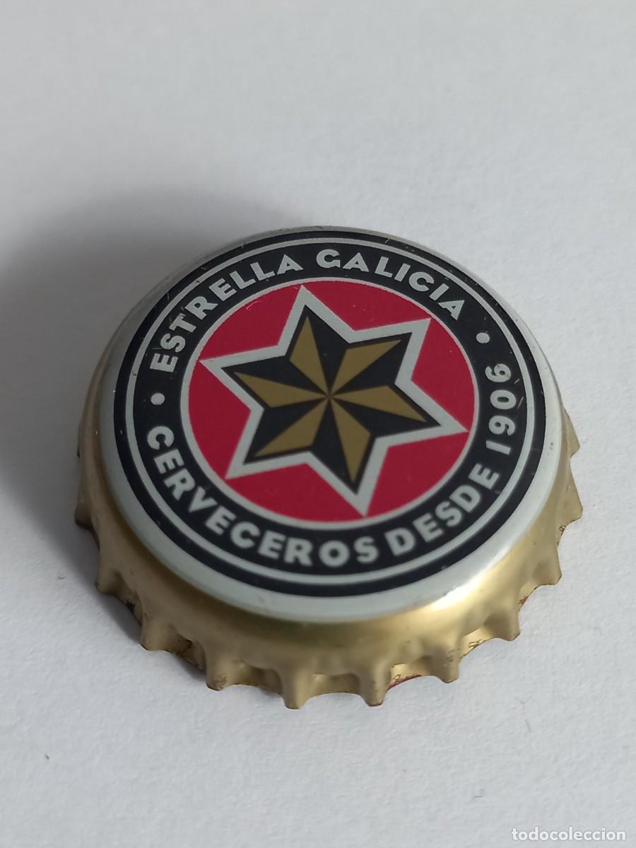 Coleccionismo de cervezas: CHAPA CERVEZA ESTRELLA GALICIA, FACTOR&Iacute;A NEW BOX