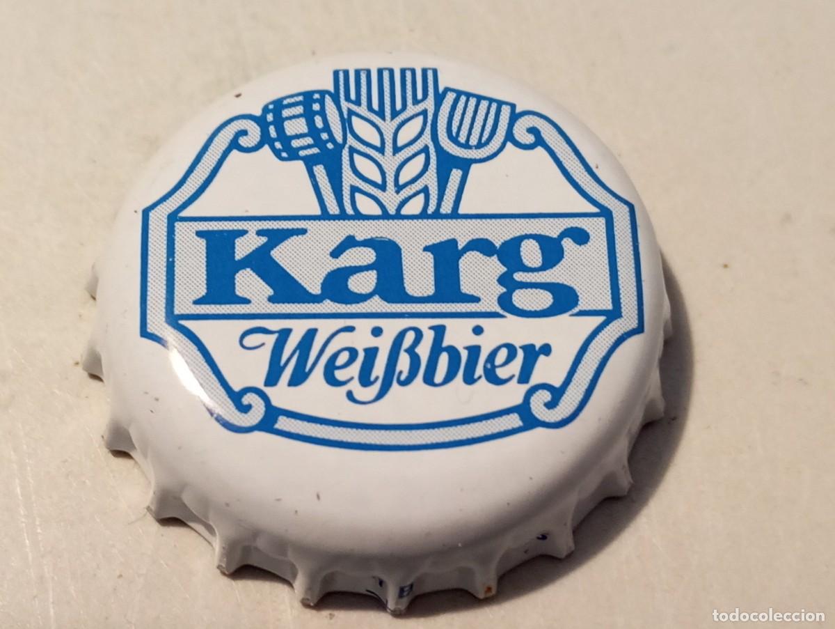 Coleccionismo de cervezas: Chapa tap&oacute;n corona de la cerveza alemana KARG WEISSBIER