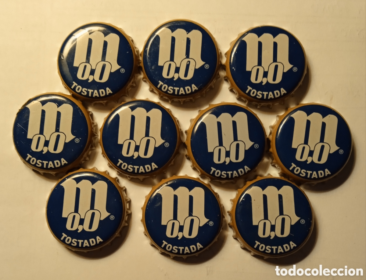 Coleccionismo de cervezas: LOTE CHAPAS MAHOU 0,0 TOSTADA