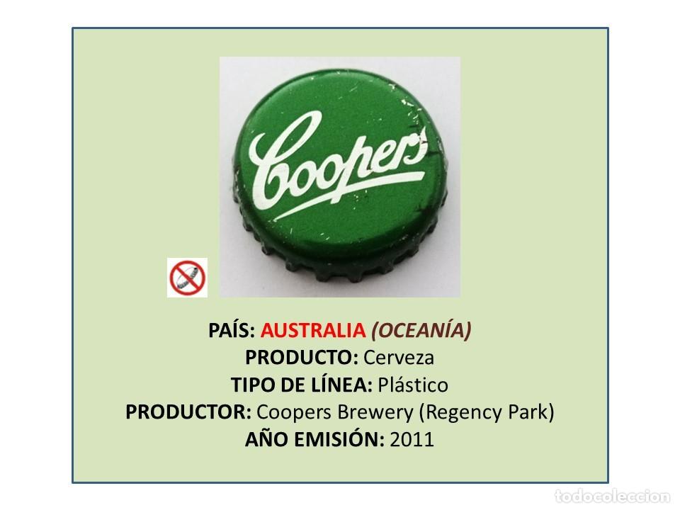Coleccionismo de cervezas: TAPON CORONA CAPSULA CHAPA CERVEZA COOPERS (AUSTRALIA)