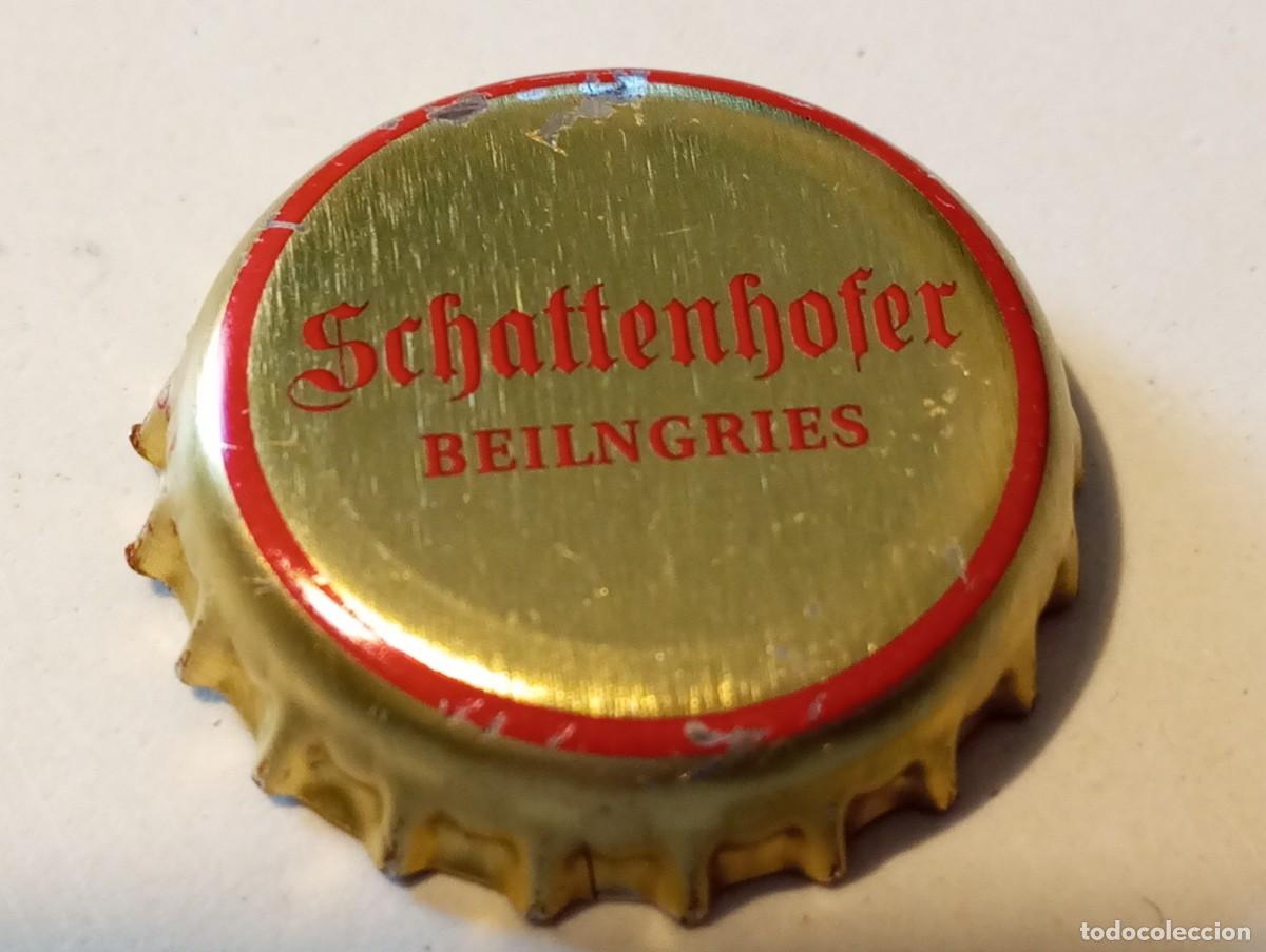 Sammeln von Brauereiartikeln: Chapa tap&oacute;n corona de la cerveza alemana SCHATTENHOFER BEILNGRIES