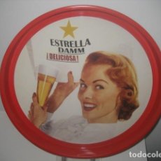 Coleccionismo de cervezas: BANDEJA METAL CERVEZA ESTRELLA DAMM