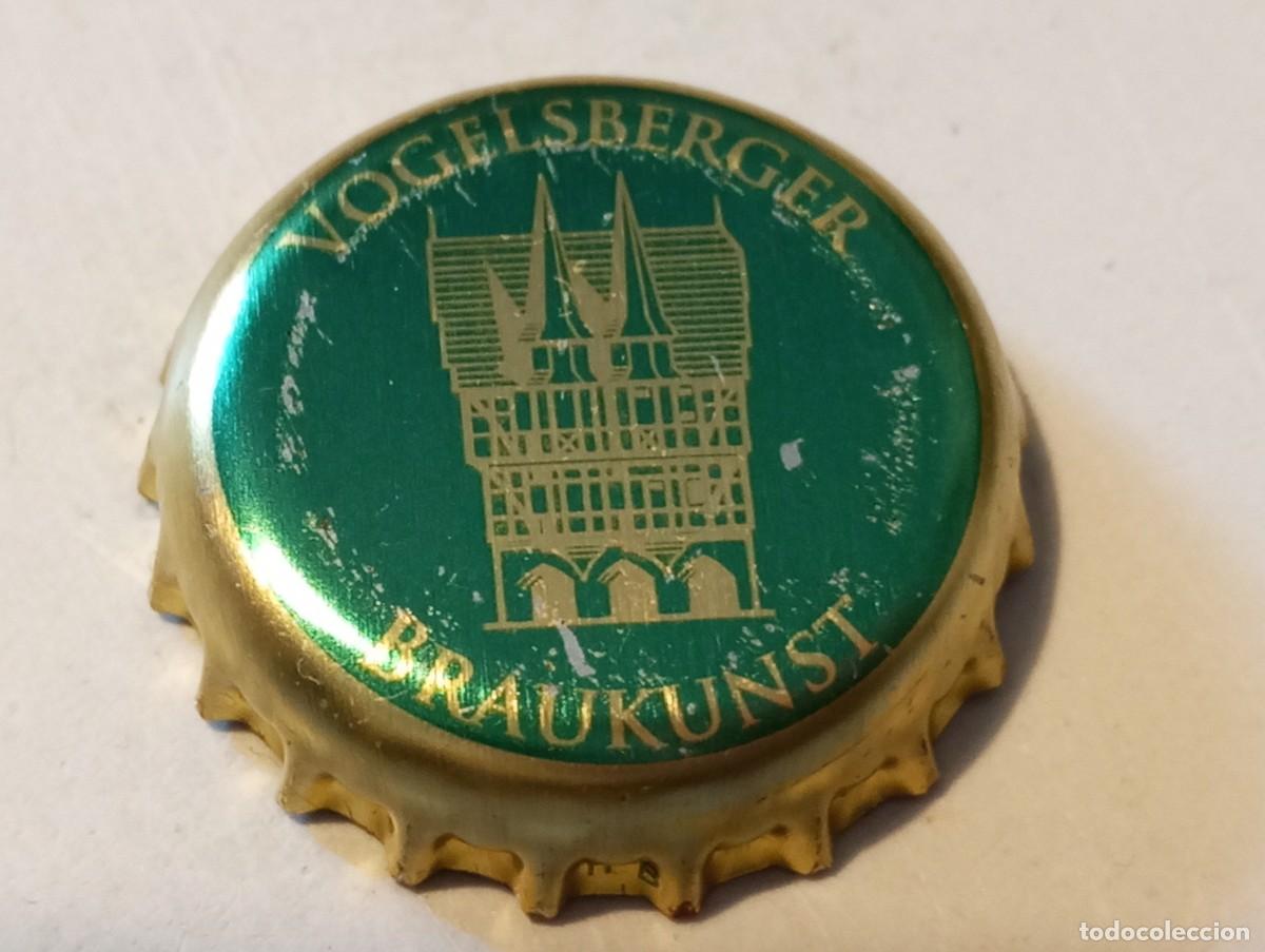 Coleccionismo de cervezas: Chapa tap&oacute;n corona de la cerveza alemana VOGELSBERGER BRAUKUNST