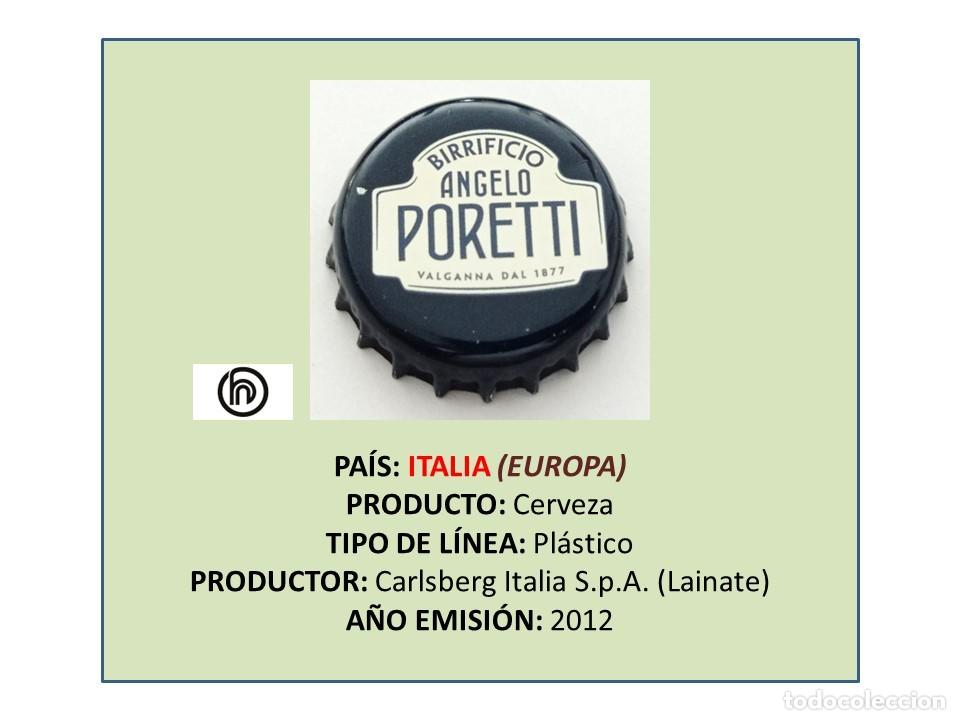 Coleccionismo de cervezas: TAPON CORONA CAPSULA CHAPA CERVEZA PORETTI (ITALIA)