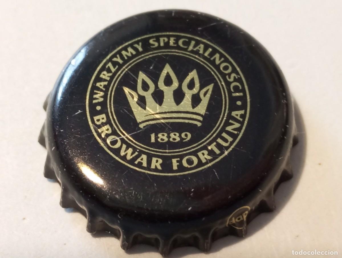 Collectionnisme de bi&egrave;res: Chapa tap&oacute;n corona de la cerveza polaca BROWAR FORTUNA