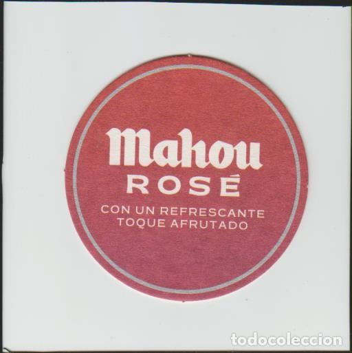 Coleccionismo de cervezas: posavasos cerveza MAHOU ROSE beer bier pivo coaster porta vasos