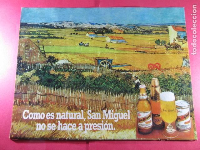 Coleccionismo de cervezas: PUBLICIDAD 1980 - REF: TRI_04_PUB -LEEINT- CERVEZA BEER - SAN MIGUEL