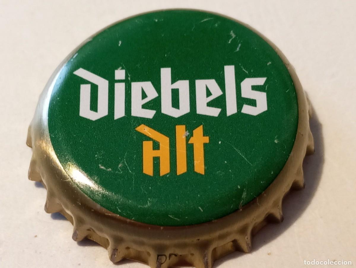 Collezionismo di birre: Chapa tap&oacute;n corona de la cerveza alemana DIEBELS ALT