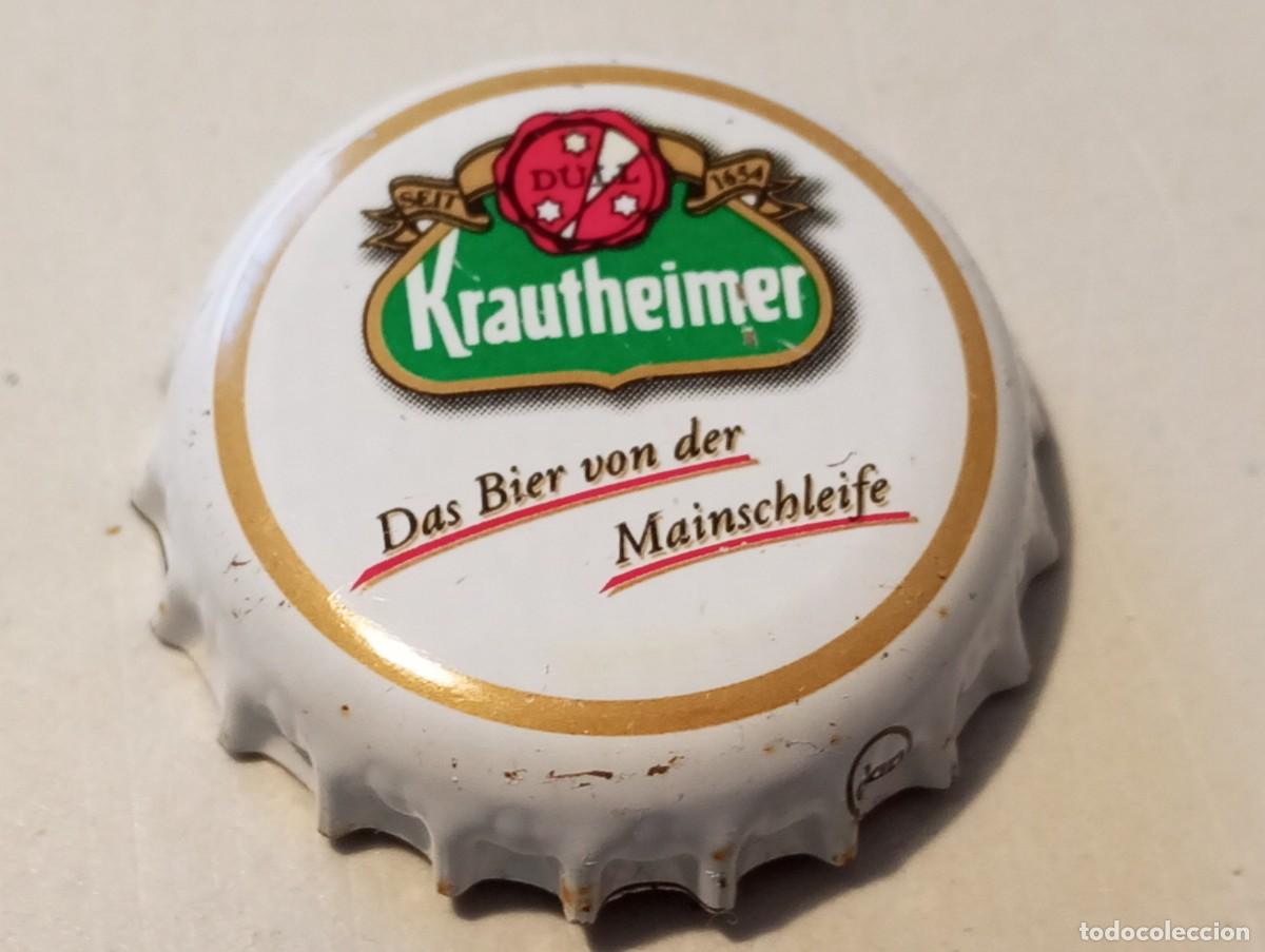 Coleccionismo de cervezas: Chapa tap&oacute;n corona de la cerveza alemana KRAUTHEIMER (sello peque&ntilde;o)