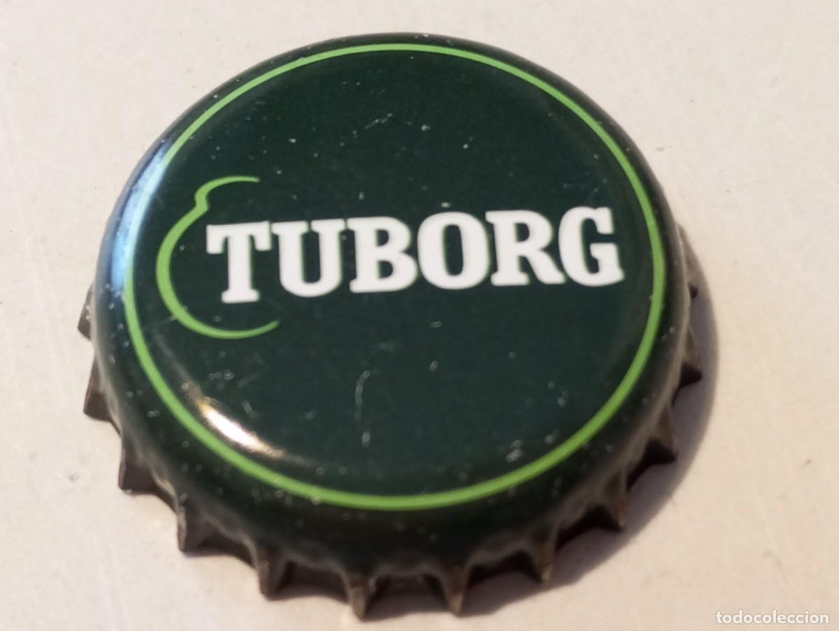 Coleccionismo de cervezas: Chapa tap&oacute;n corona de la cerveza danesa TUBORG