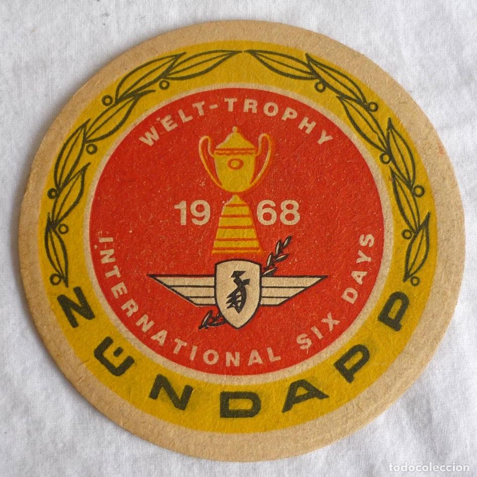 Collectable Beer: Posavasos Zundapp Welt Trophy-Sieg 1968, International Six Days