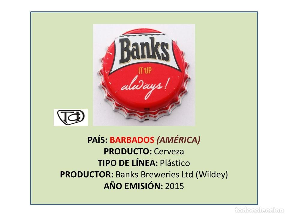 Coleccionismo de cervezas: TAPON CORONA CAPSULA CHAPA CERVEZA BANKS (BARBADOS)